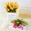 9 artificial tulip bouquets, home decoration shooting props, artificial flowers, mini artificial flowers details Picture
